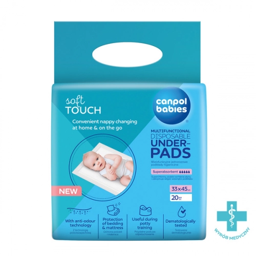 Canpol Babies Wielofunkcyjne Podkłady Higieniczne 20 szt. 78/009