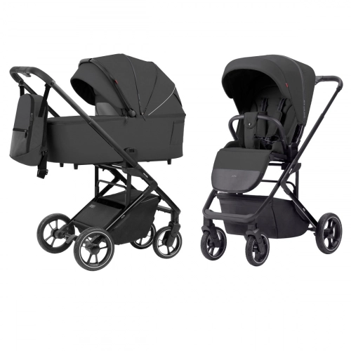 Carrello Alfa 2024 2in1 Graphite Grey Bērnu Ratiņi