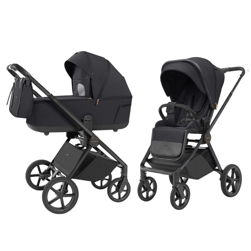 CARRELLO Ultra CRL-6527 Basalt Black Bērnu rati 2in1