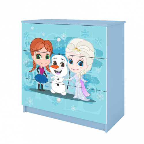 Chest of drawers babydreams blue frozen land