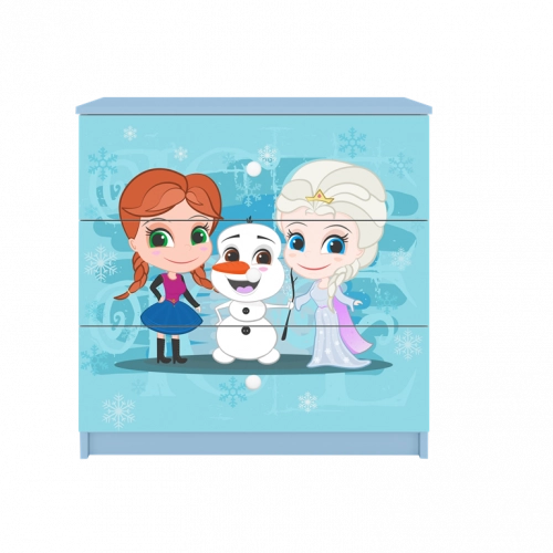 Chest of drawers babydreams blue frozen land
