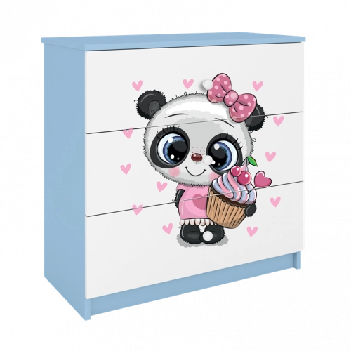 Chest of drawers babydreams blue panda
