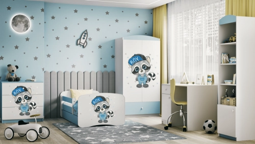 Chest of drawers babydreams blue raccoon