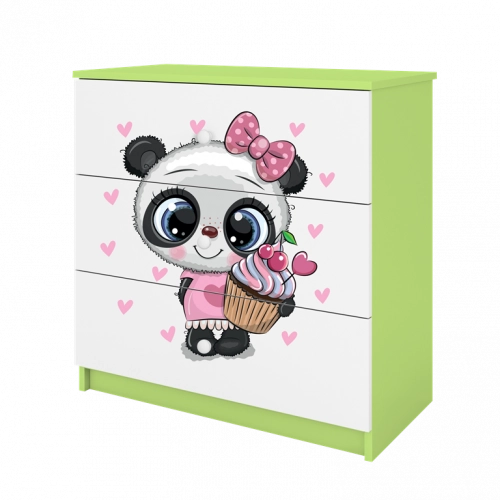 Chest of drawers babydreams green panda