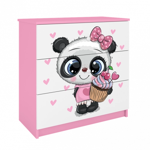 Chest of drawers babydreams pink panda