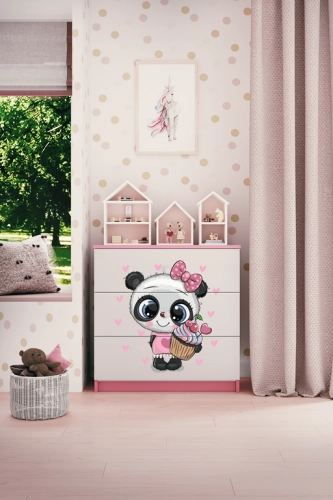 Chest of drawers babydreams pink panda