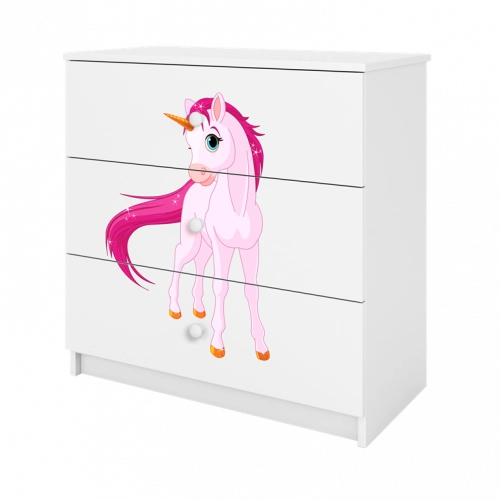 Chest of drawers babydreams white horse