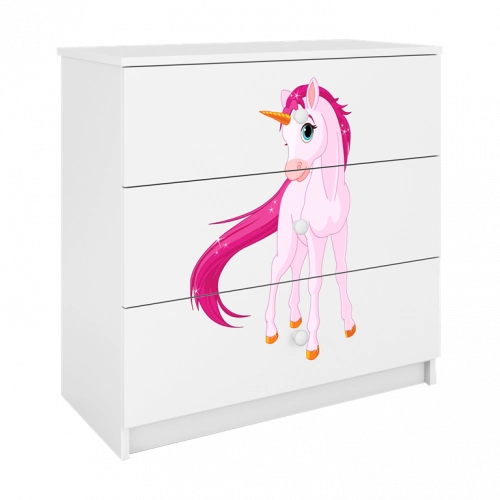 Chest of drawers babydreams white horse