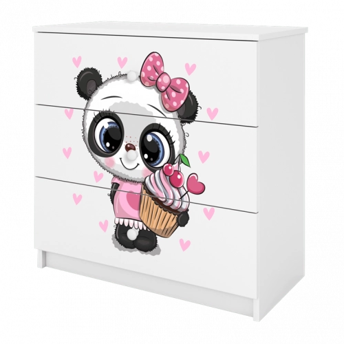 Chest of drawers babydreams white panda