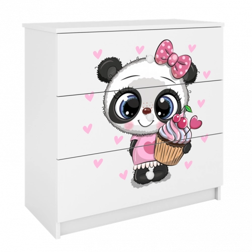 Chest of drawers babydreams white panda