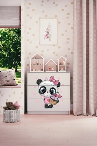 Chest of drawers babydreams white panda
