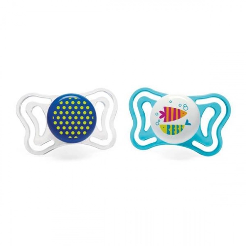 Chicco Physio Light Smoczek Uspokajający 16-36m 2szt. Blue