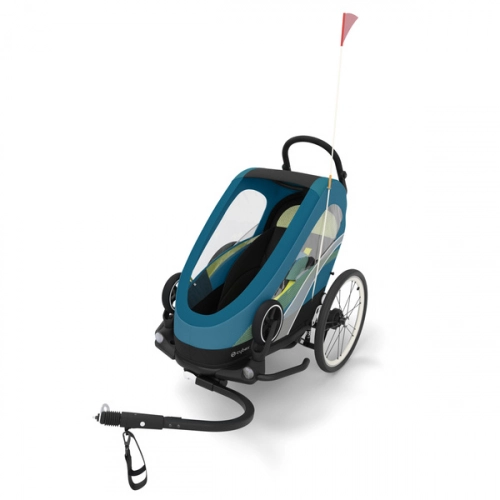 Cybex Zeno Bike Mid Turquoise Спортивная коляска для бега Лыж - Велосипедный прицеп 4in1