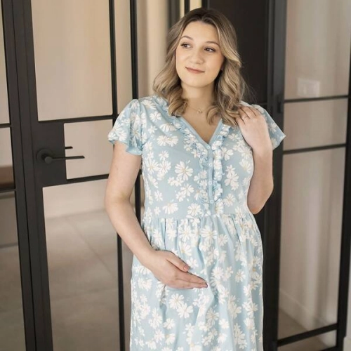 Eevi Linda Koszula Margaretki Niebieska XL