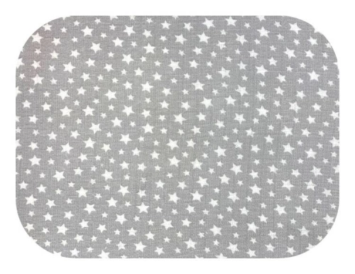 Ega Pielucha Tetrowa 70x80cm 0573 Białe Gwiazdki na Szarym Tle