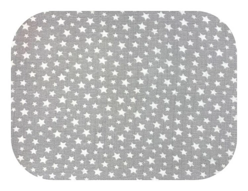 Ega Pielucha Tetrowa 70x80cm 0573 Białe Gwiazdki na Szarym Tle