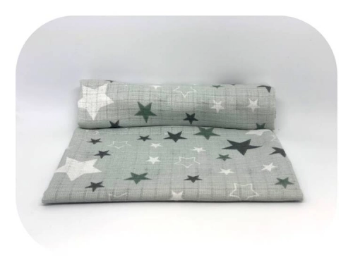 Ega Pielucha Tetrowa 70x80cm 0597 Gwiazdki na Szarym Tle