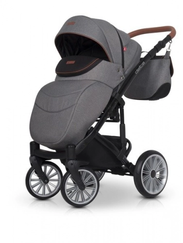 Euro-Cart Delta Anthracite Bērnu rati 2in1