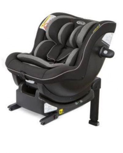 Graco Ascent Black grey Детское автокресло 0-18 кг + Isofamily base