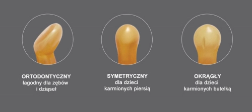 Hevea Anatomiczny Smoczek Kauczukowy 0-3 Bursztynowy