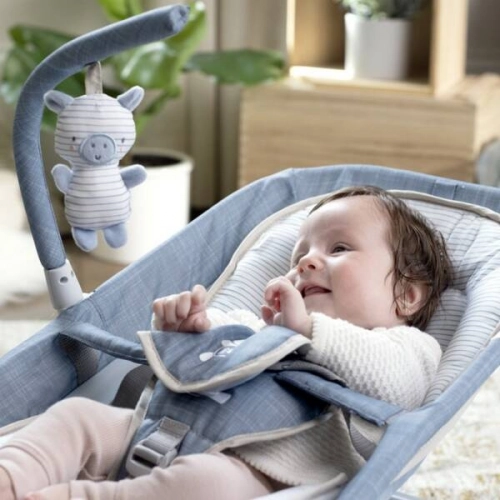 Ingenuity Happy Belly Rock-to-Bounce Parker Blue Šūpuļkrēsliņš