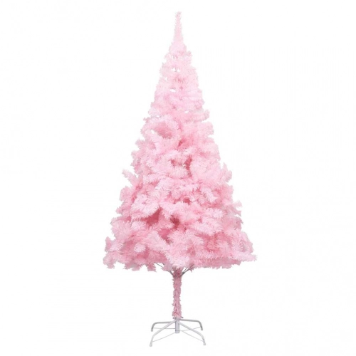 Izgaismota Mākslīgā Ziemassvētku Egle Ar Rotājumiem, 210Cm, Pvc Vidaxl