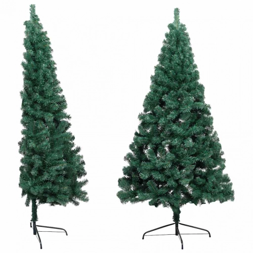 Izgaismota Ziemassvētku Egle Ar Rotājumiem, Zaļa, 120 Cm Vidaxl