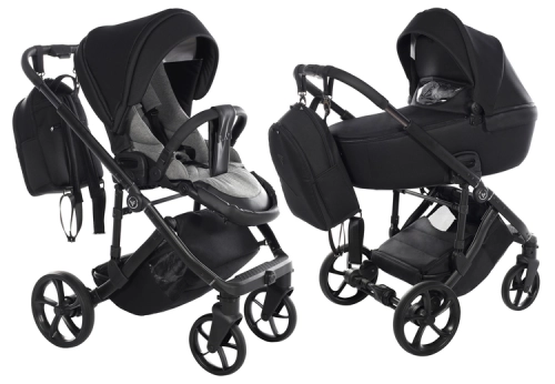 Junama Termo V3 06 Black Bērnu rati 2in1