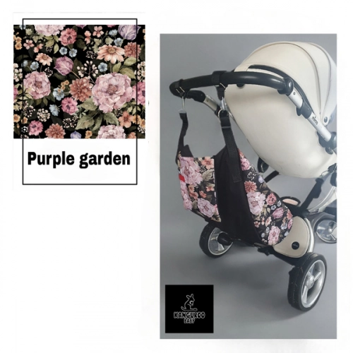 Kanguroo Baby Hamak do Wózka Purple Garden