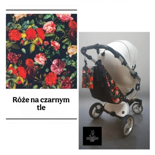 Kanguroo Baby Hamak do Wózka Róże Czerwone
