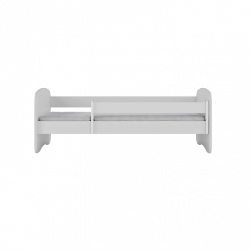 Кровать белая Truck с кокосовым матрасом без ящика 180x80