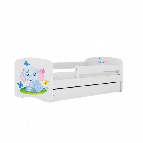 Bērnu gulta Little Elephant ar atvilktni ar matraci 180x80