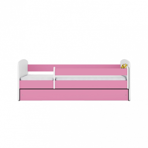 Детская кровать Pink Digger без выдвижного ящика с матрасом 160x80