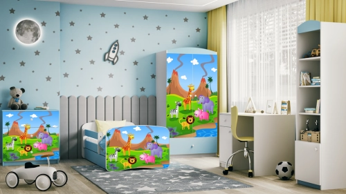 Komoda babydreams niebieska safari