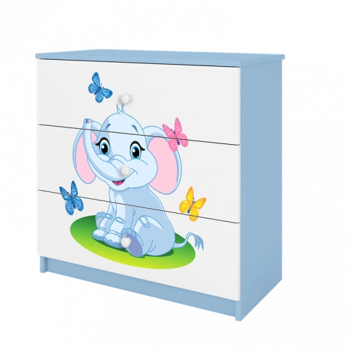 Komoda babydreams niebieska słonik