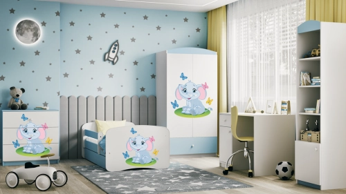 Komoda babydreams niebieska słonik