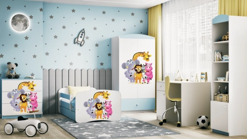 Komoda babydreams niebieska zoo