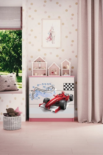 Komoda babydreams różowa formuła