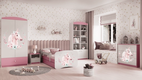 Komoda babydreams różowa konik