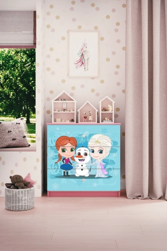 Komoda Babydreams różowa kraina lodu