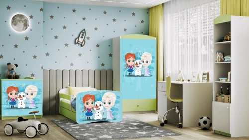 Komoda Babydreams zielona kraina lodu