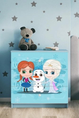 Komoda Babydreams zielona kraina lodu