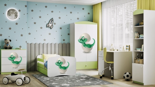 Komoda babydreams zielona mały dino
