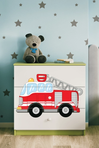 Komoda babydreams zielona straż pożarna