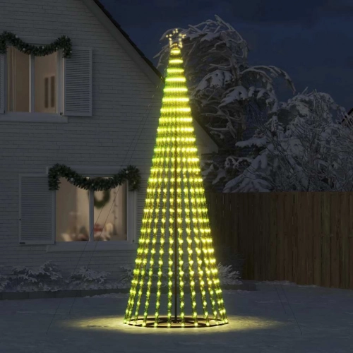 Led Ziemassvētku Eglīte 1028 Led Silti Balta 403 Cm Vidaxl