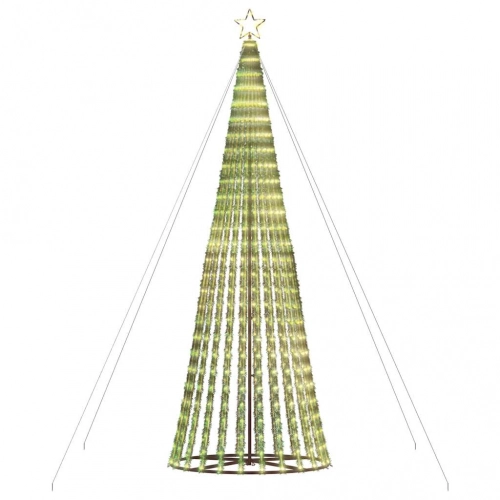 Led Ziemassvētku Eglīte 1028 Led Silti Balta 403 Cm Vidaxl