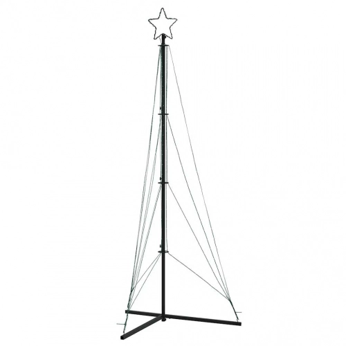 Led Ziemassvētku Eglīte 483 Led Auksti Balts 240 Cm Vidaxl