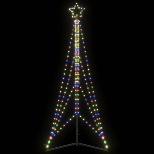 Led Ziemassvētku Eglīte 483 Led Krāsains 240 Cm Vidaxl