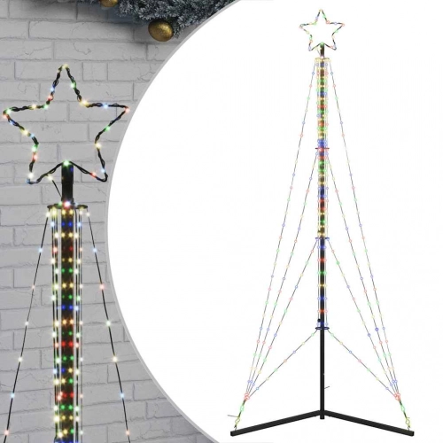 Led Ziemassvētku Eglīte 483 Led Krāsains 240 Cm Vidaxl