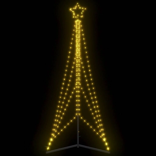 Led Ziemassvētku Eglīte 483 Led Silti Balta 240 Cm Vidaxl